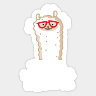 Christmas llama with saying Sticker